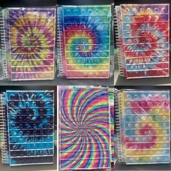 

party favor new notebook a5 finger bubble silicone cover for kids gifts