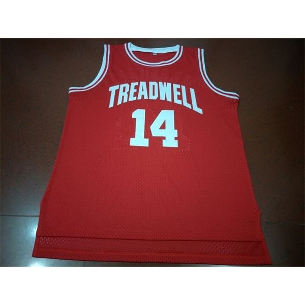 

goodjob men youth women vintage #31treadwell woods #14 marshal basketball jersey size s-5xl or custom any name or number jersey, Black