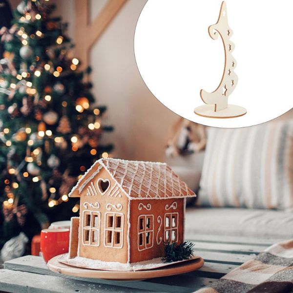 

christmas decorations 5pcs wooden ornament simple party adornment store decor