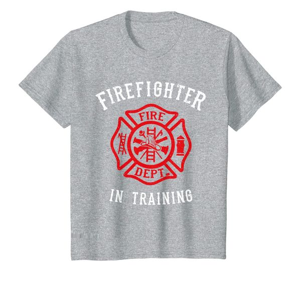 

kids firefighter shirt for kids cute toddler fire fighter t-shirt, White;black