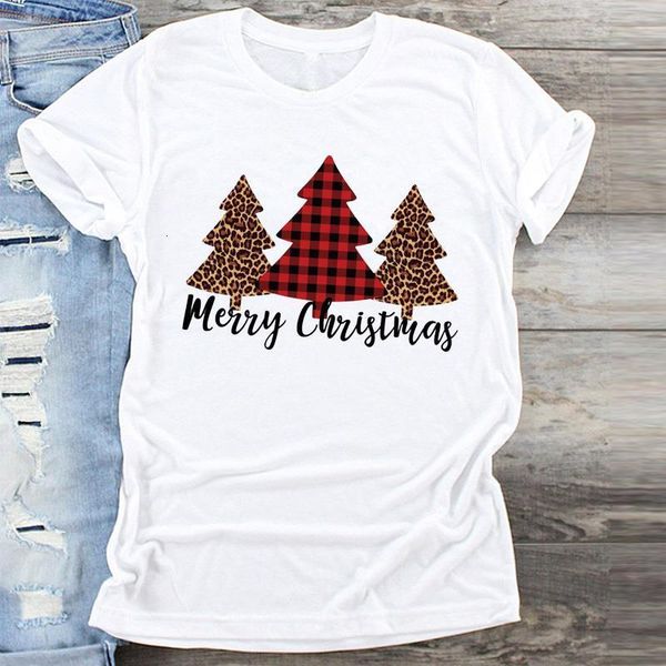 

fashion christmas tree graphic t shirt women t-shirt warm es new year merry tee shirt female tees print t-shirt, White