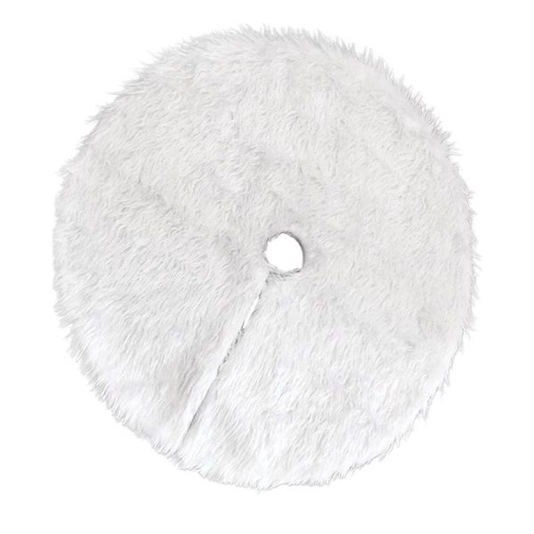 

christmas decorations plush skirt pure white long haired tree shirt decoration fashion