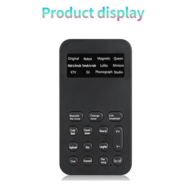 

voice changer 12 kinds sound effects connect phone computer tablet lapprivacy protector change male into female microphones
