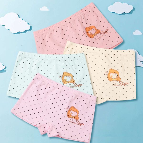 

children's underwear breathable girls' four corner flat angle thin cotton combed children 2-12 years old, Camo