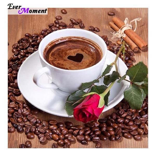 

diamond painting 5d coffee cup pattern embroidery needlework cross stitch full rhinestone paintings decoration asf007