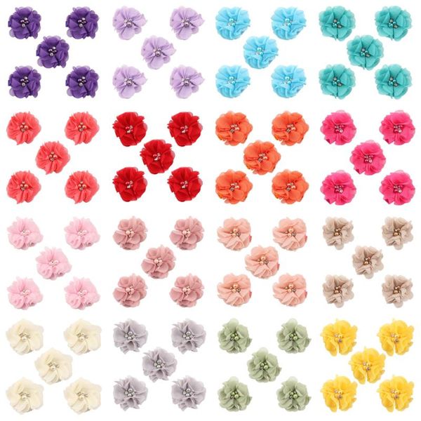 

hair accessories 5 pcs toddler baby kids clip pearl rhinestone flower hairpins cute headwear hatwo1024, Slivery;white