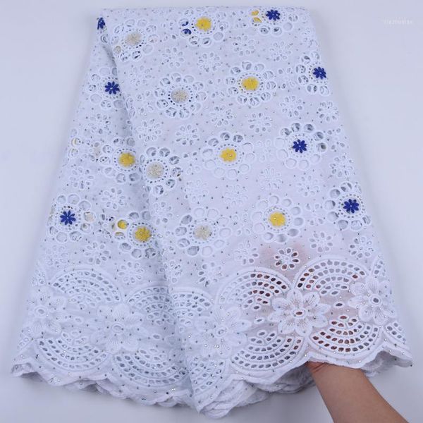 

ribbon blue yellow african 100% cotton lace fabric latest swiss voile in switzerland with stones for men women dress party f16791, Pink;blue