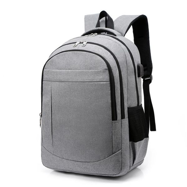 Backpack de grande capacidade Oxford Men Laptop de 15,6 polegadas Charging Charging Style Male Backpacks Saco para meninos adolescentes