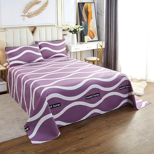 

sheets & sets coarse bed linen, cotton nordic lattice mattress cover, double bed, comfortable and breathable bedding sheet