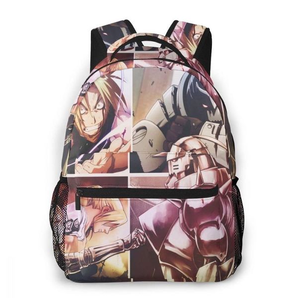 

backpack alphonse elric for girls boys travel rucksackbackpacks teenage school bag