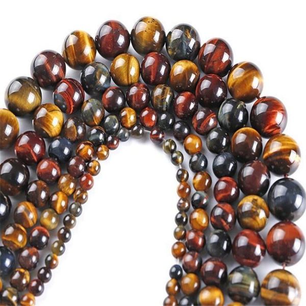

other natural stone beads fashion multi color tiger eye loose bead 4/6/8/10mm for diy jewelry making bracelet necklace gift