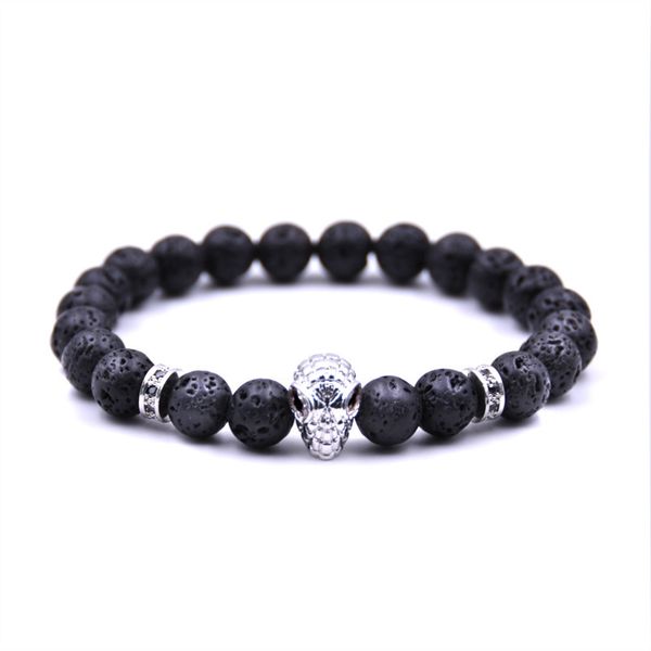 

70% off natural stone bracelet volcanic micro zircon bracelet jewelry, Black