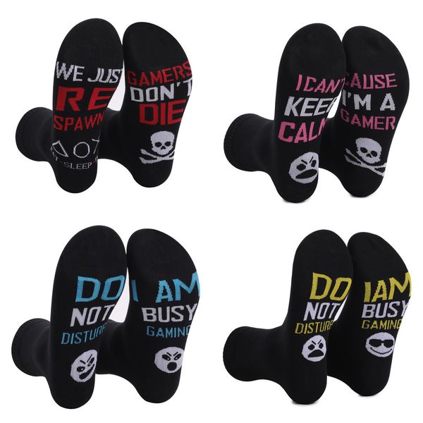 

mens winter socks soft warm cotton crew socks letters printed black socks for women sports long stockings h21802, Pink;yellow