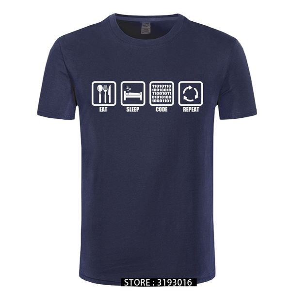 

ccccsporteat sleep code repeat gift for geek programmer hacker t shirt tshirt men cotton short sleeve t-shirt camiseta, Black;yellow
