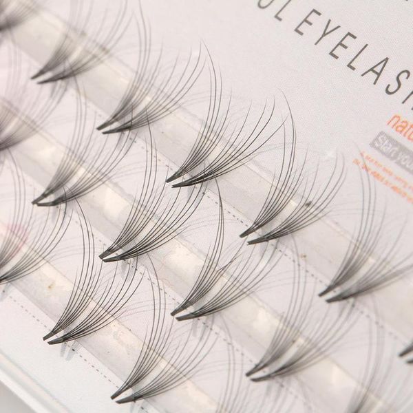 

false eyelashes 48pcs makeup faux individual cluster eye lashes fake long tools 2021