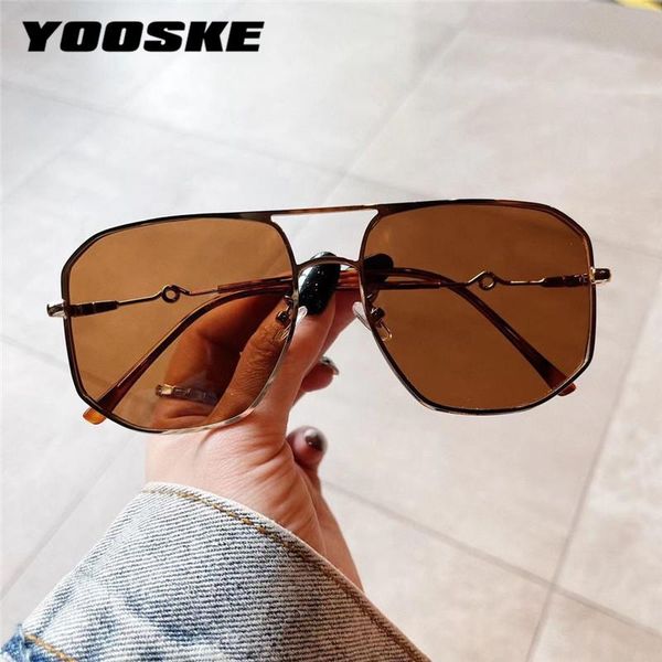 

sunglasses yooske oversized women vintage colored eyewear gradient goggles metal glass lady uv400 shades big frame, White;black