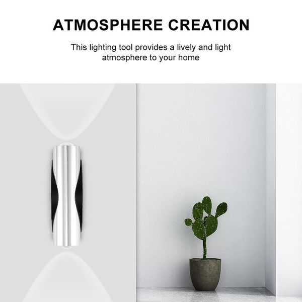 

outdoor waterproof wall lamp led wall light modern indoor/outdoor decor up down dual-head aluminum lamp