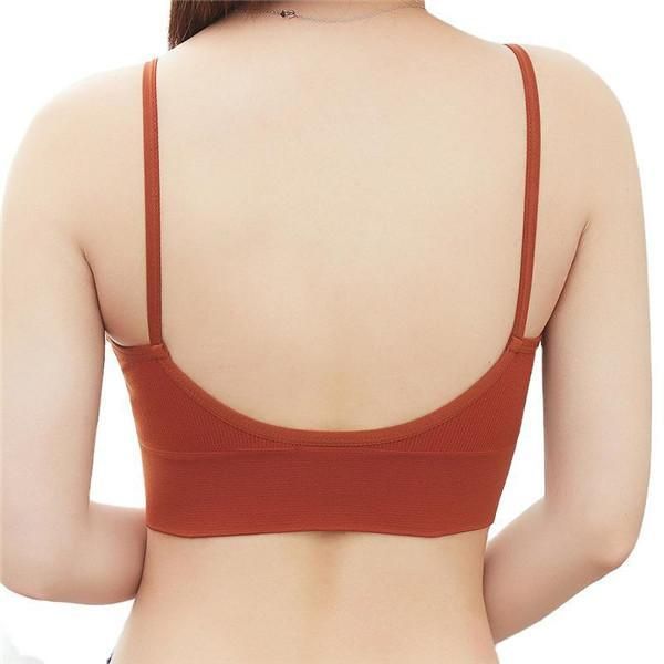 

women bras breathable sports bra antisweat shockproof padded yoga athletic gym running fitness workout 000089, White;red