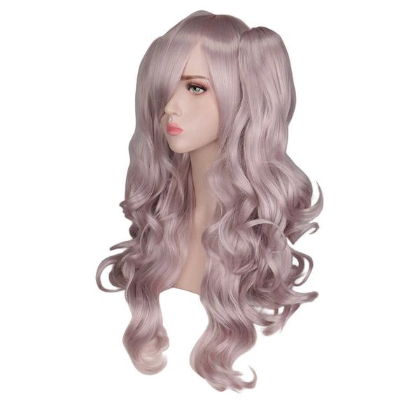 

animation charlotte youli naixu double tiger clip cosplay wig, Black