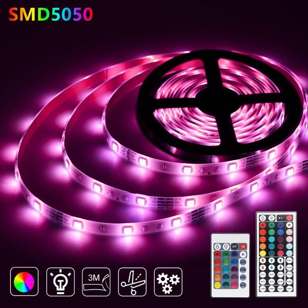 

strips led strip light flexible ribbon rgb tape colorful tv background lighting waterproof home decoration