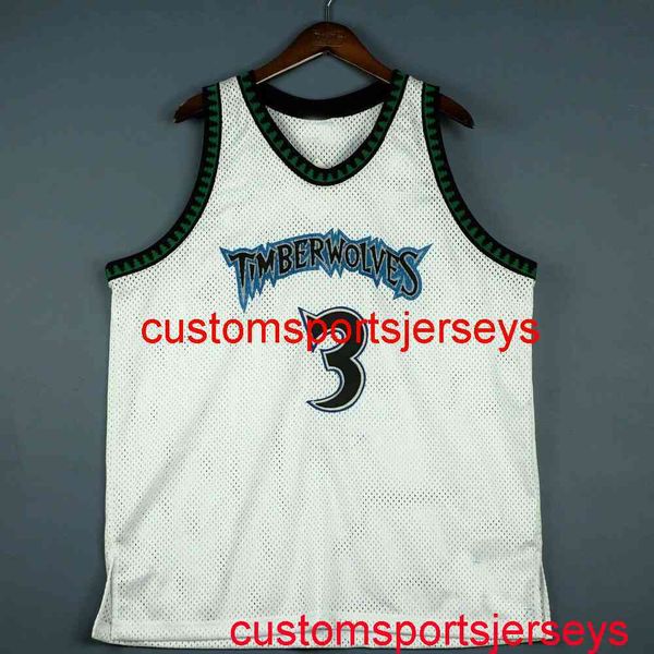 Maglia bianca vintage Stephon Marbury cucita al 100% Maglia da ritorno al passato da donna per uomo XS-5XL 6XL