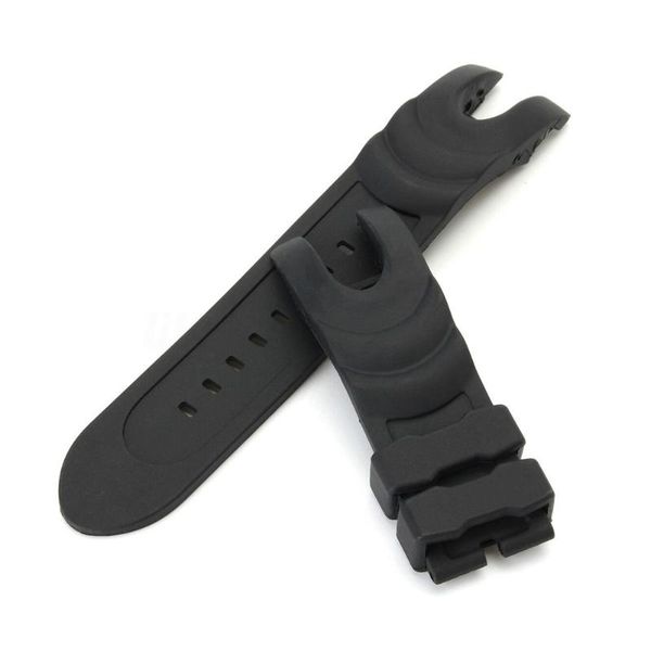 

watch bands 26mm soft silicone sports replacement parts easy install adjustable daily wrist band wear resistant reserve, Black;brown