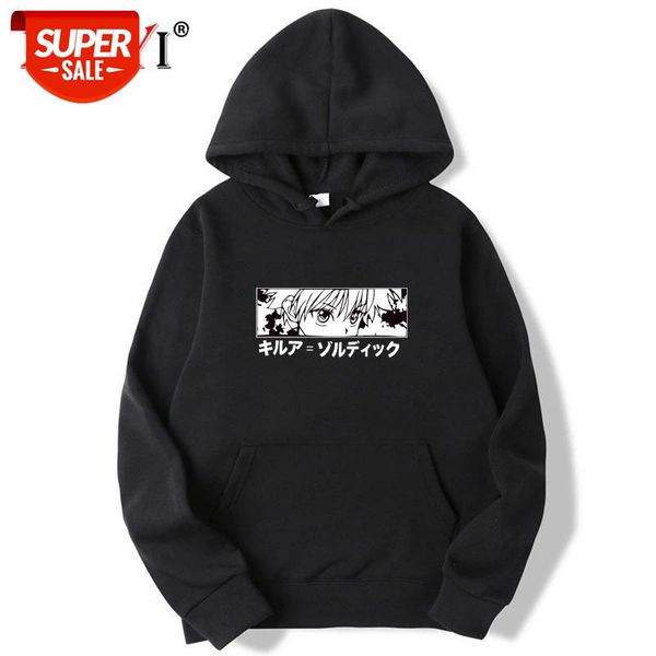 

xin yi mens hoodies hunter x hunter men women pullovers hoodies sweatshirts killua zoldyck hisoka anime hoody streetwear #uy0x, Black