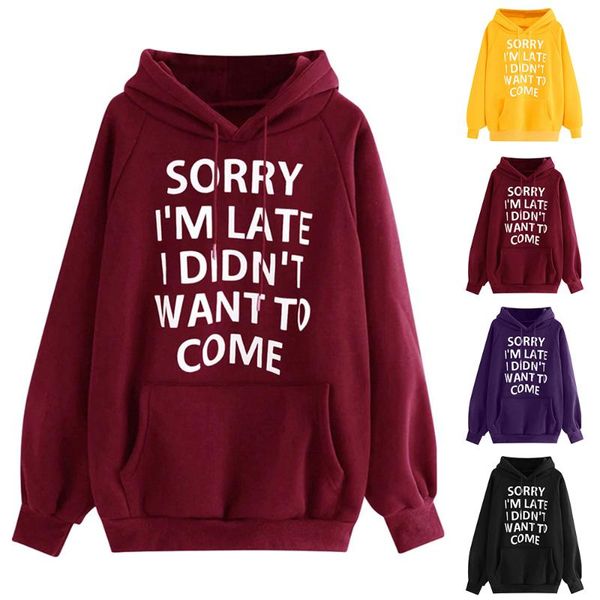 

women's hoodies & sweatshirts vicabo womens letter printed hooded long sleeve sweatshirt casual loose winter pullover hoodie oversized, Black