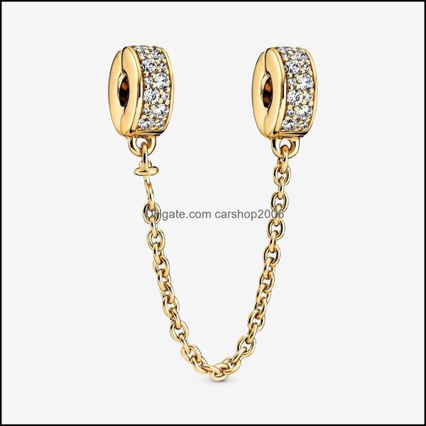

charms jewelry findings & components 100% 925 sterling sier family heart safety chain fit original european charm bracelet fashion women wed, Bronze;silver
