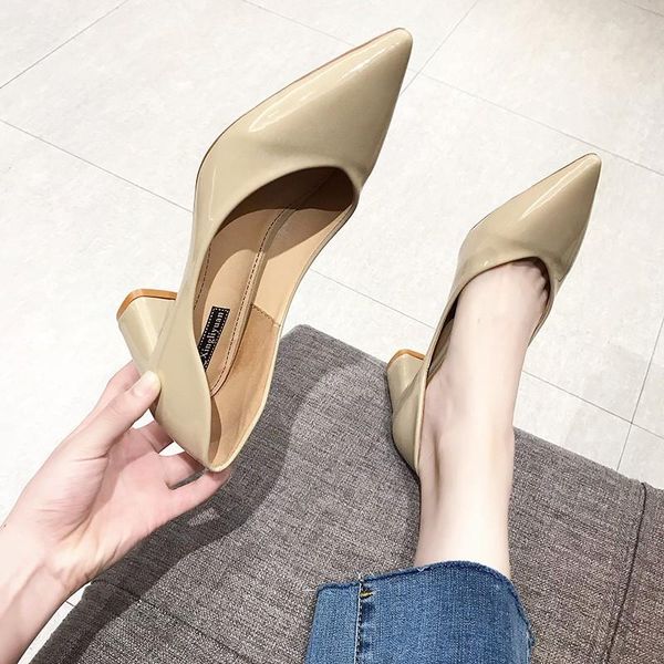 

dress shoes for lady high heel office women's fashion pointed toe elegant women pumps platform bling high-heeled u28-31, Black