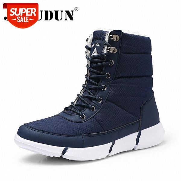 

waterproof men boots winter with fur super warm snow boots men winter casual shoes sneakers high rubber ankle #oh4f