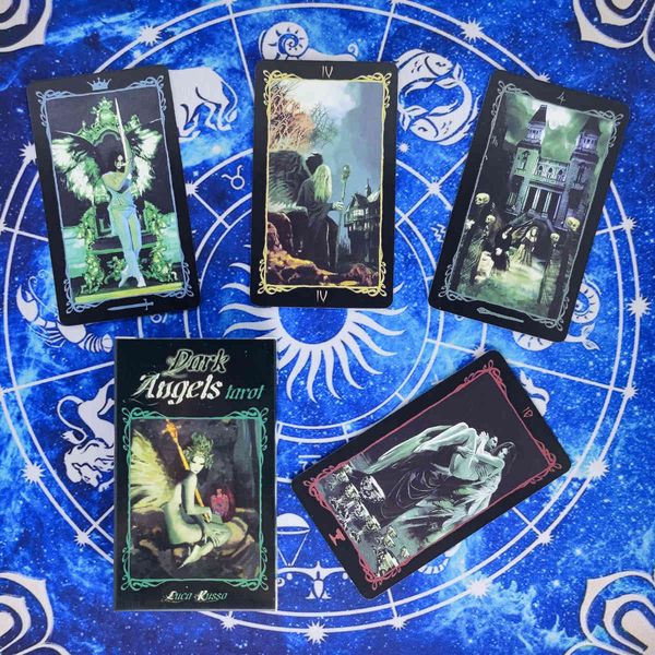 

dark angels tarot cards prophecy divination deck english version entertainment board game 78 sheets/box