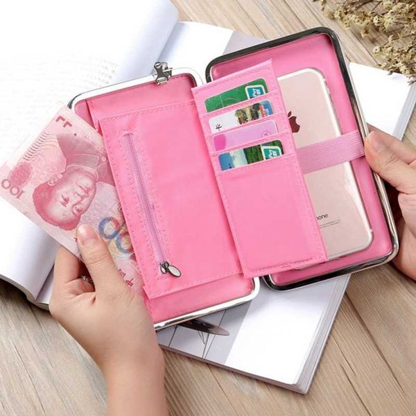 

2021 cute bow-tie sailor moon dames long phone box women's bag brand leather kawaii wallet portfolio subsidies female portfolios, Red;black