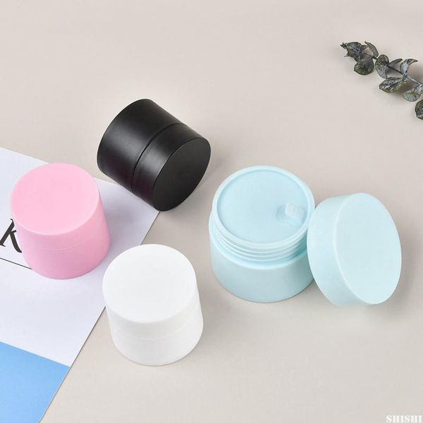 

storage bottles & jars 1 pcs frosted face cream box empty eye shadow lotion container plastic travel with lid refillable bottle 5g 15g 20g 3
