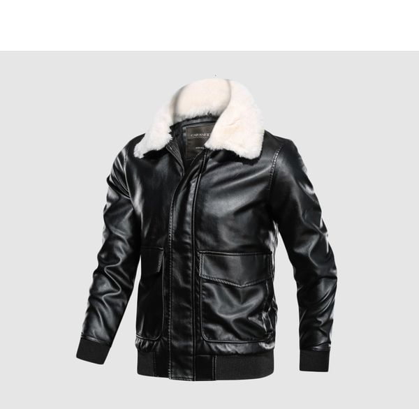 

new mens leather jackets winter autumn casual motorcycle pu jacket leather warm coats fashion slim outwear male 201026, Black;brown