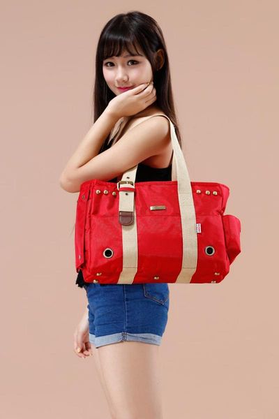 

dog car seat covers color red soft pet dogs cats carrier airline approved travel outdoor bag portable purse comfort oxford tote handbag
