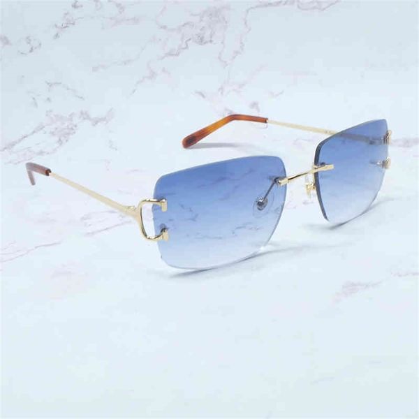 

70% off clearance online vintage glasses men women glasses rectangle square rimless sun shades eyewear lentes de sol mujer, White;black