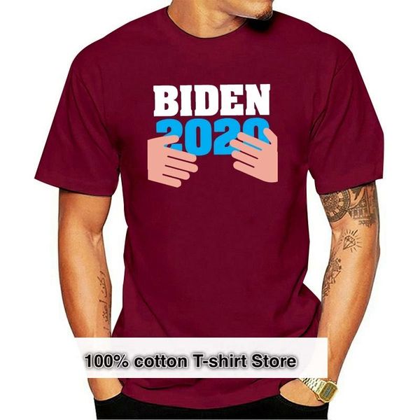 

men's t-shirts funny joe biden 2021 hands hug t-shirt, White;black