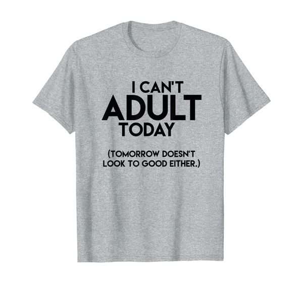 

i can't today funny t-shirt, White;black