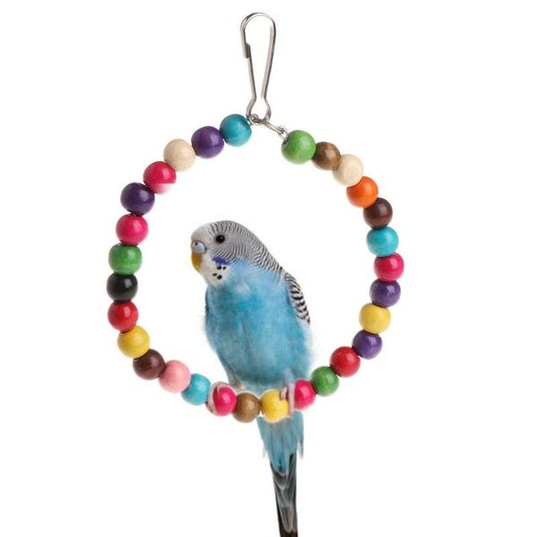 

other bird supplies 1pc parrot swing toys hanging cage for parakeet cockatiel budgie macaws pet small stand fun
