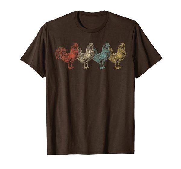 

retro vintage chicken funny farm/farming/farmer love gift t-shirt, White;black