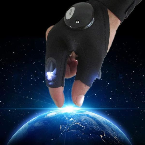 

night light waterproof fishing gloves with led rescue tools outdoor gear cycling practical durable fingerless gloves