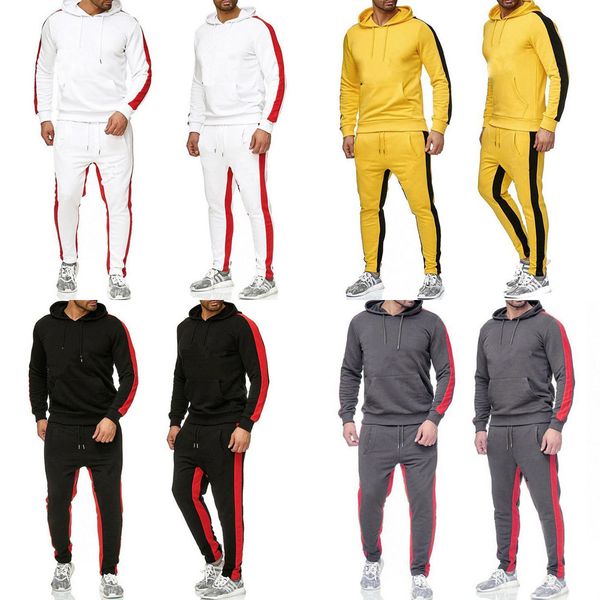 

2021 new autumn winter brand print tracksuit men woman casual sportswear suits mens two piece sets pullover hoodies+pants male sale, Gray