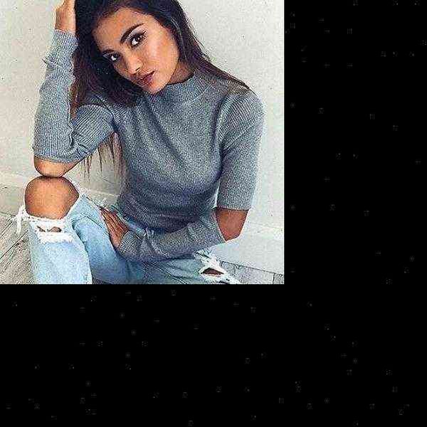 

turtleneck off shoulder knitted womens sweaters sweater women autumn fashion tricot pullover jumpers pull femme oversized capes drop, White;black