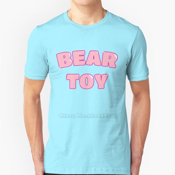 

men's t-shirts bear toy ( pink ) sleeve short t shirt streetswear harajuku summer t-shirt bears woof grr, White;black