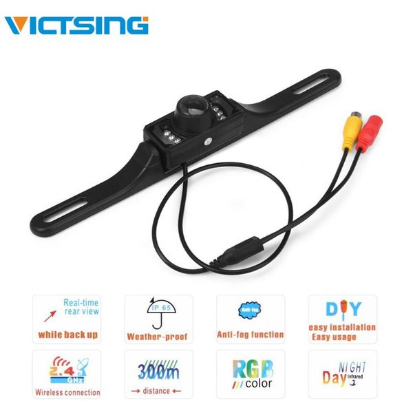 

car rear view cameras& parking sensors victsing camera waterproof ip67 7 led reverse backup reversing system night vision