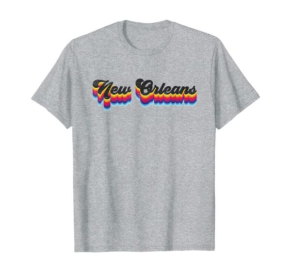 

retro vintage tourist t-shirt - New Orleans blk, vaporwave,, Mainly pictures