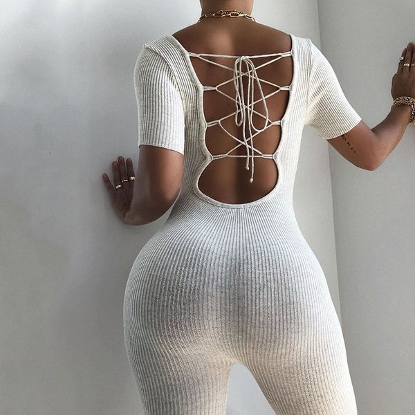 

2021 will see new hip-lifting sports thin-fit open bandage return female jumpsuits ueu6, Black;gray