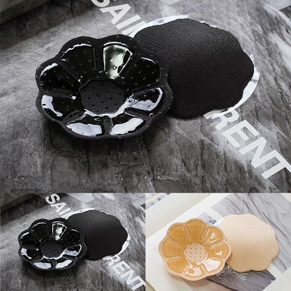 

invisible breast patch ladies invisible underwear breathable silicone breast patch reusable bra gather silicone, White;black
