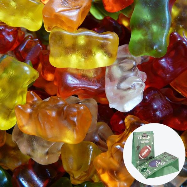 

gift wrap 1 set rugby theme party candy bag tote (12 bags+18 sticker green)